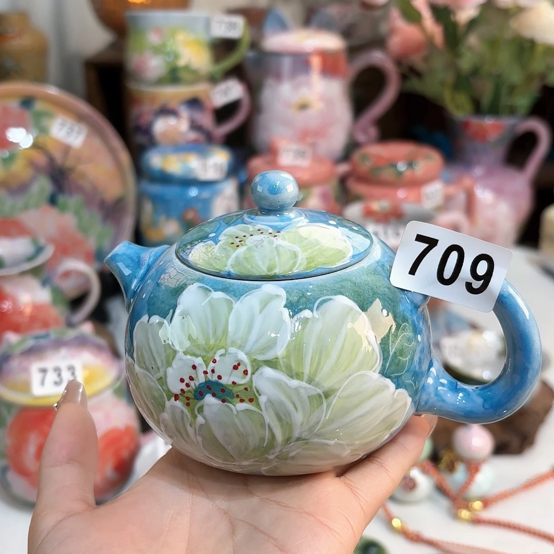 ❀****景德镇手绘高温釉下彩陶瓷茶具