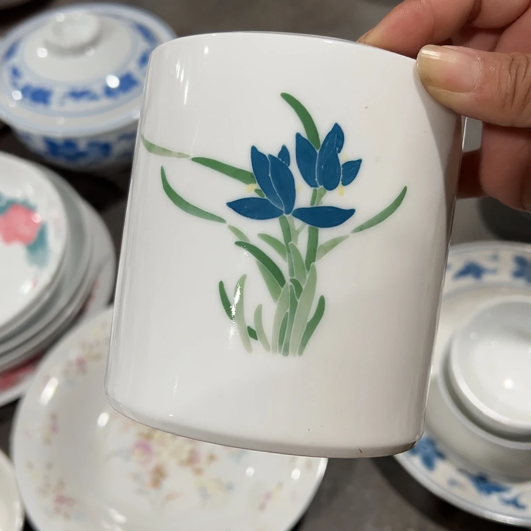 醴陵瓷直播供货基地手绘11厘米