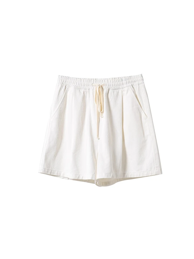 于momo【韩系牛仔大短裤】短裤女夏季时尚显瘦牛仔短裤 QK231134