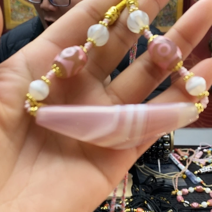 玛瑙/玉髓合金颈饰