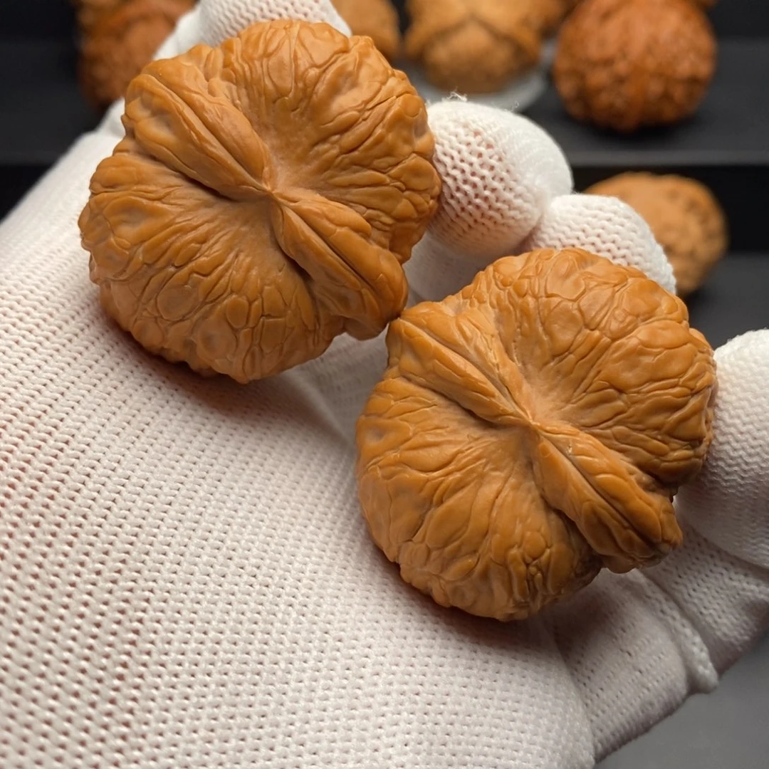 文玩核桃把件永*42尺全品平谷元宝