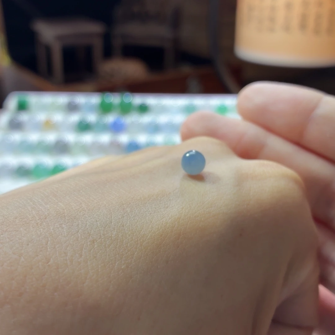 定制翡翠未镶嵌蓝莓紫5.9