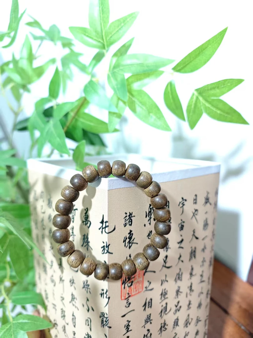 【梦想珍藏】Rsp1733 富森红土沉香手串桶珠1.0沉水（多样性发货）