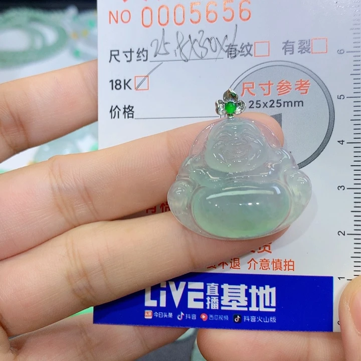 晚****翡翠未镶嵌颈饰吊坠