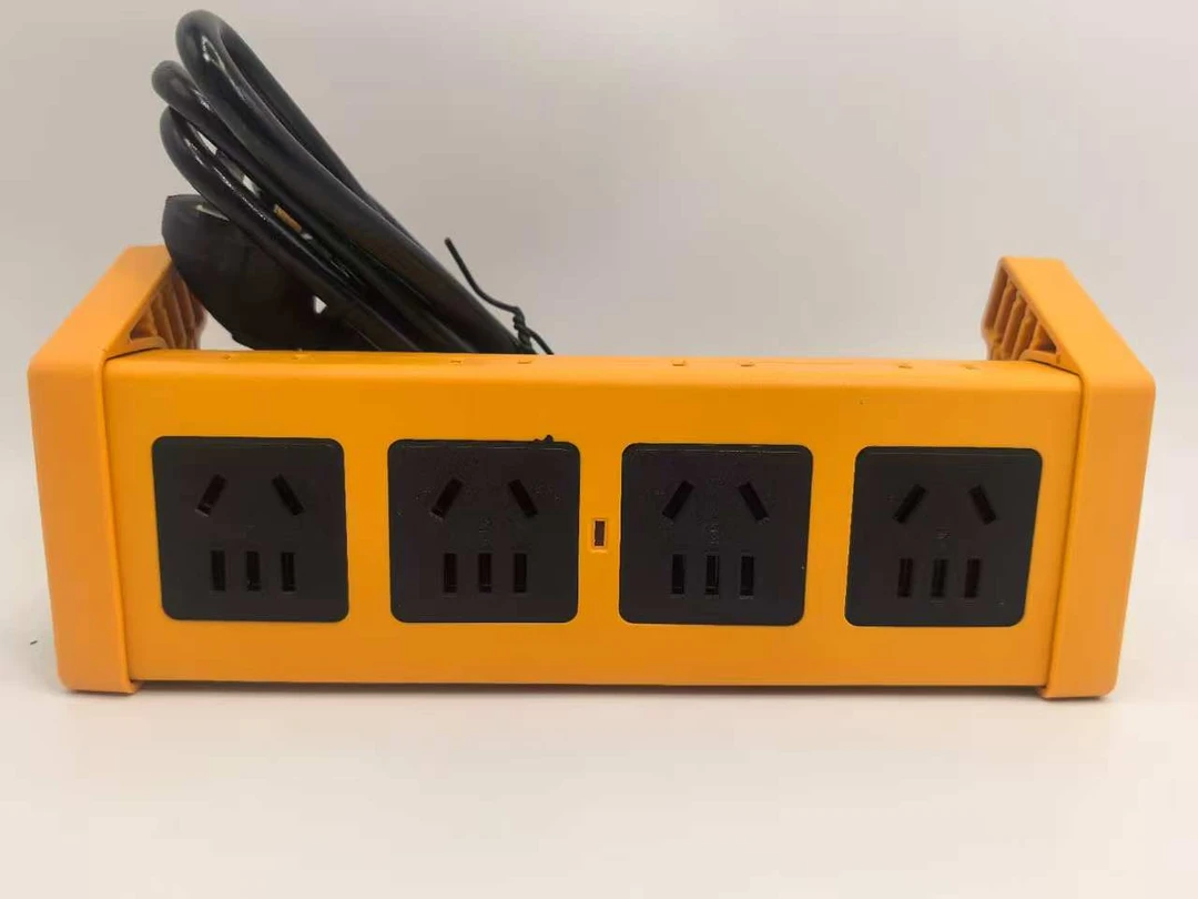 多位多孔加粗线芯 黄色插座
