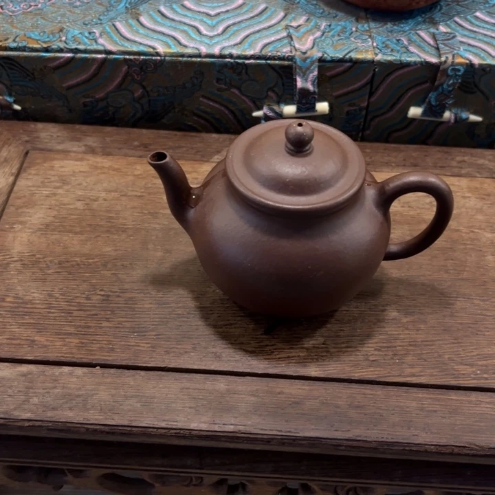 茶壶紫砂古莲子老紫泥紫砂壶