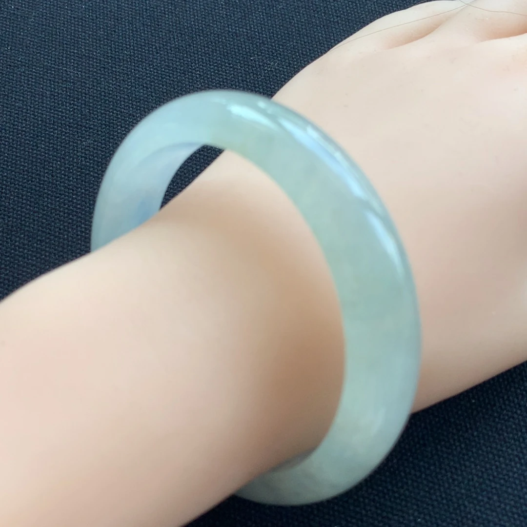 翡翠未镶嵌手镯28号58正