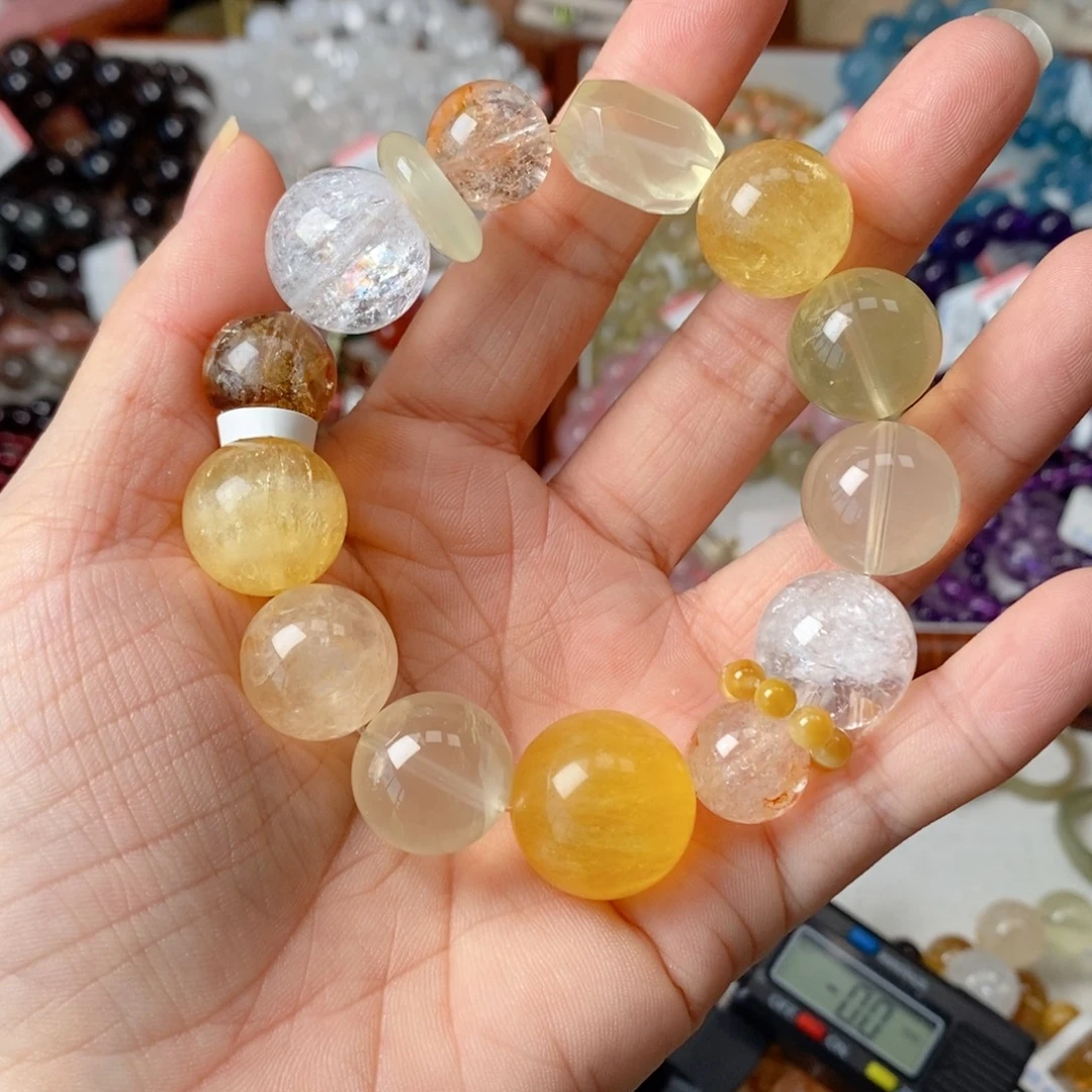 水晶手链未镶嵌日进斗金