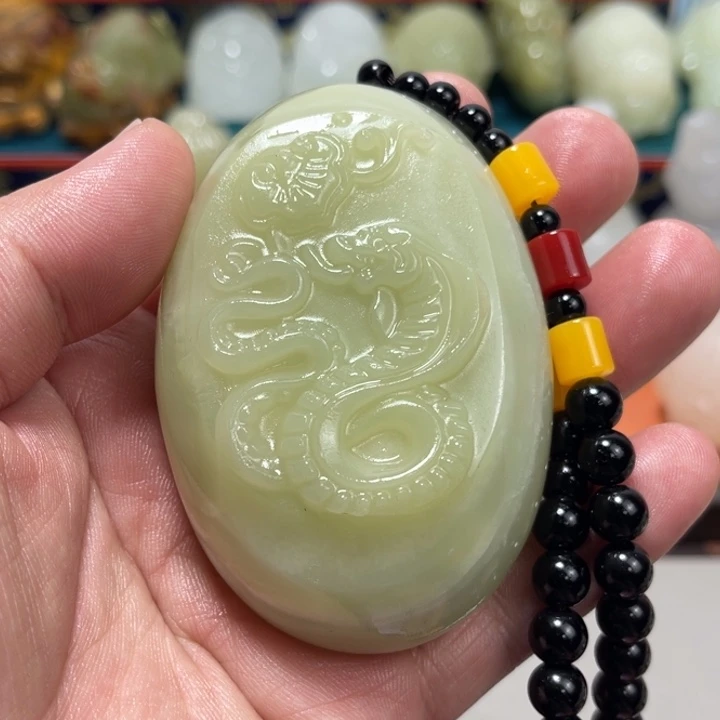 石材石材方解石手把件不退换