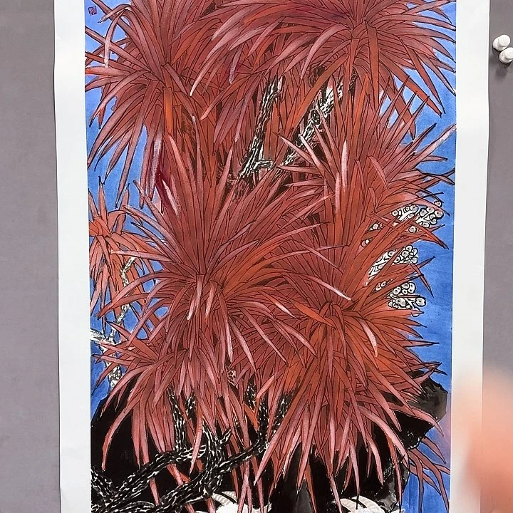 国画亲笔手绘放心去藏