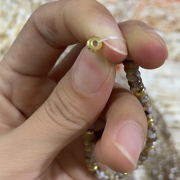 贝壳非金属30个5mm金色隔片