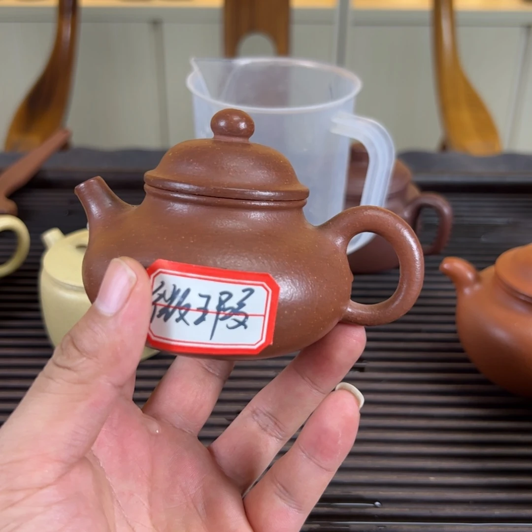 茶壶紫砂微瑕容天半手工作品