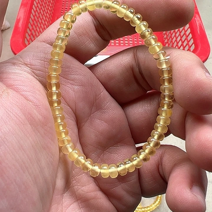 白玉菩提吊坠黄色5036