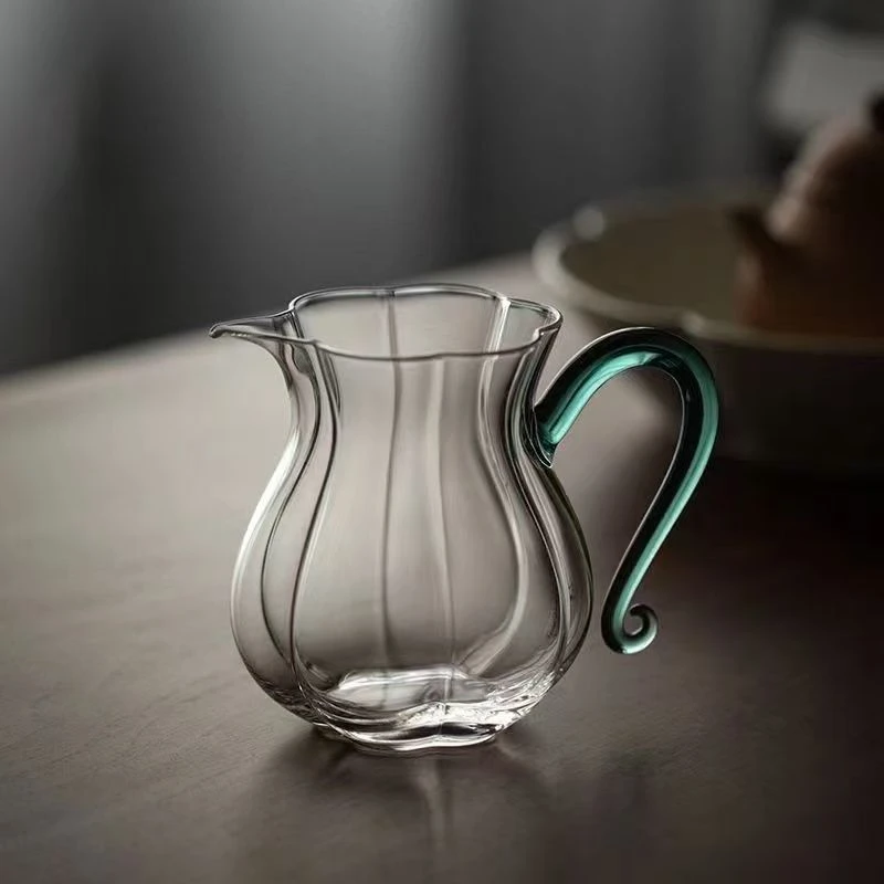 新款网红福袋透明耐热玻璃公道杯