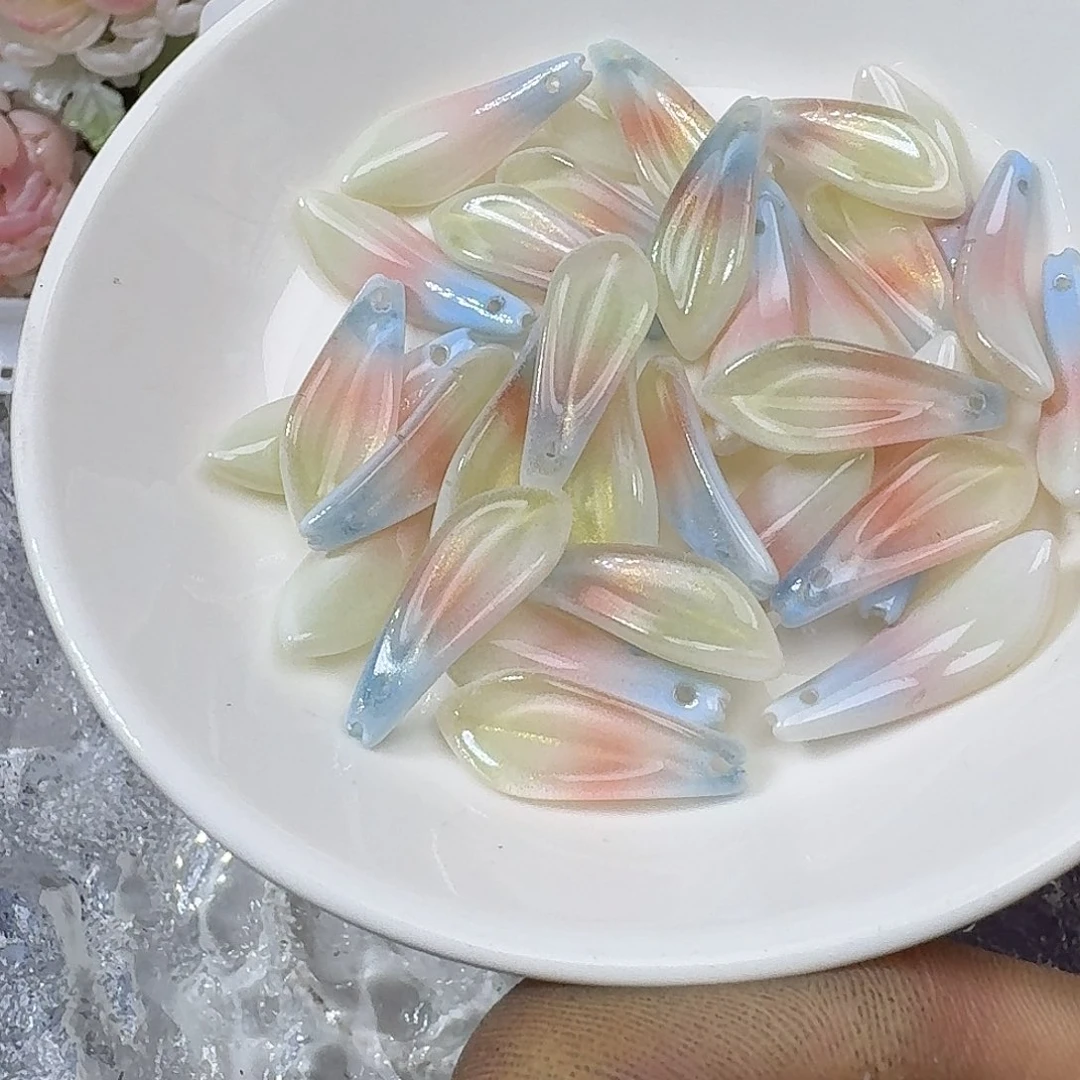 玻璃25号 彩色兰花