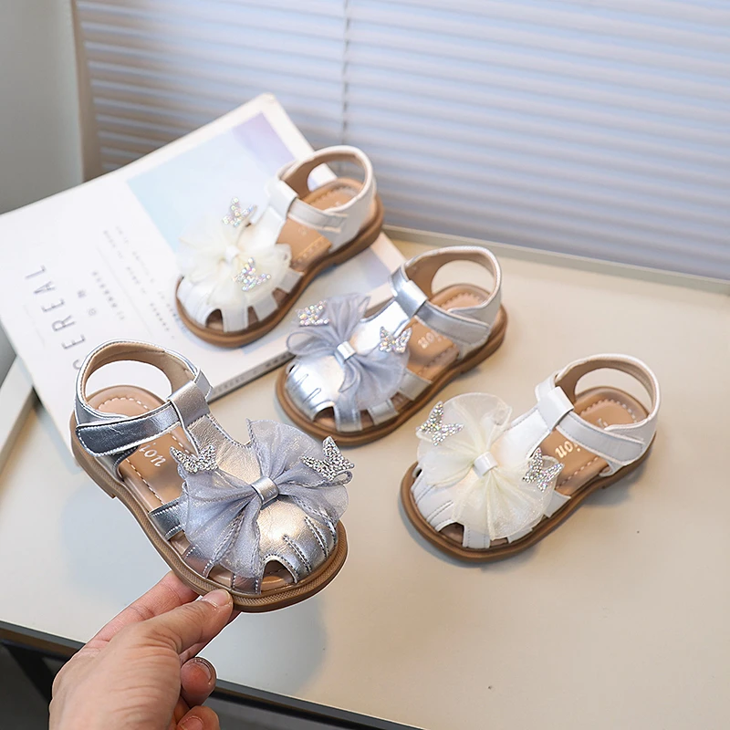 女童鞋软皮儿童凉鞋2025春夏新款女宝宝软底沙滩鞋包头防滑公主鞋
