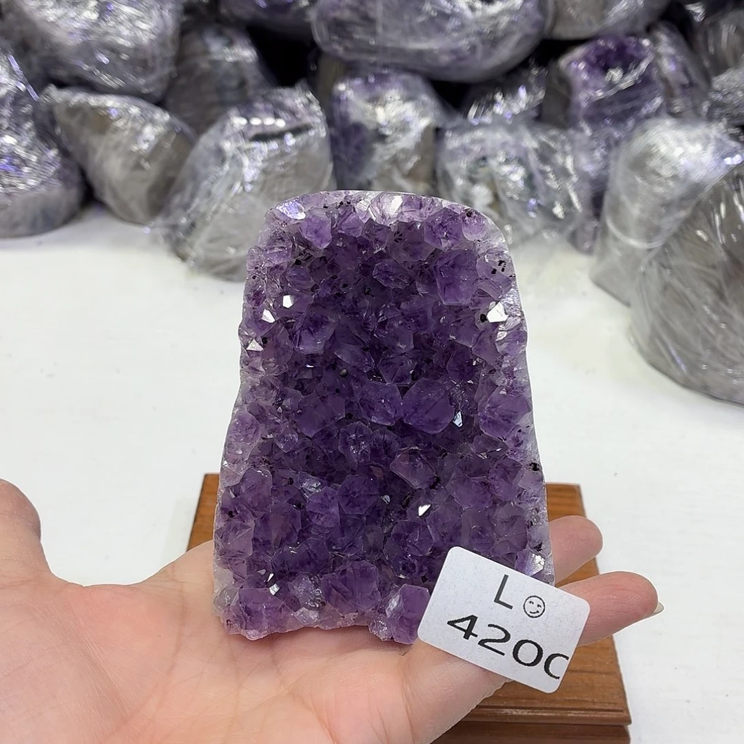 水晶摆件未镶嵌天然紫水晶