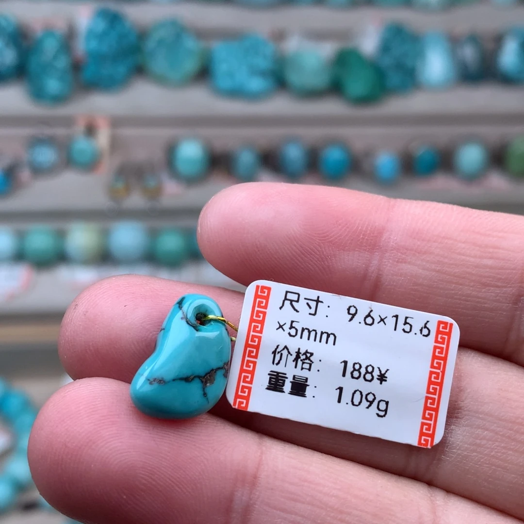 绿松石未镶嵌珠宝奇石小配饰43号