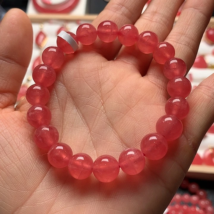 菱锰矿（红纹石）手绳未镶嵌