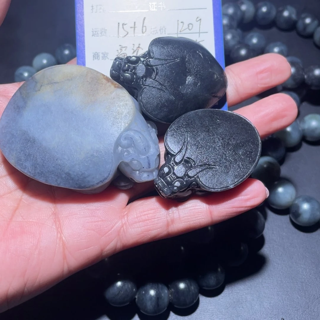 和田玉吊坠(不含链)未镶嵌凌*毛货定制