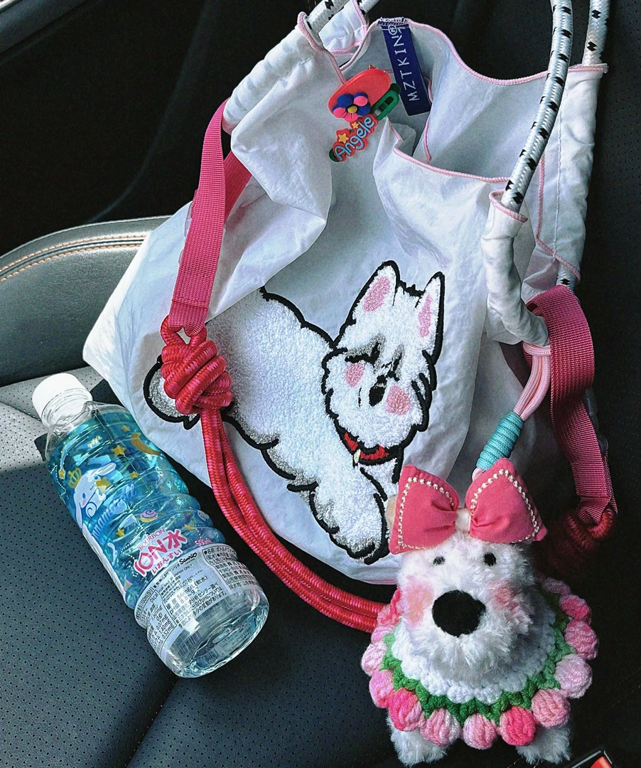 西高地毛绒包挂.