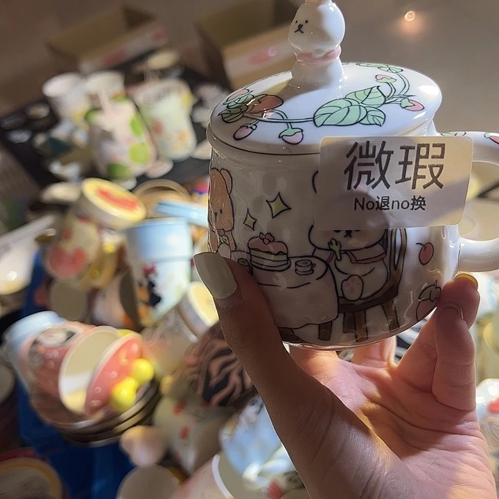 摆件不退不换景德镇手工手绘