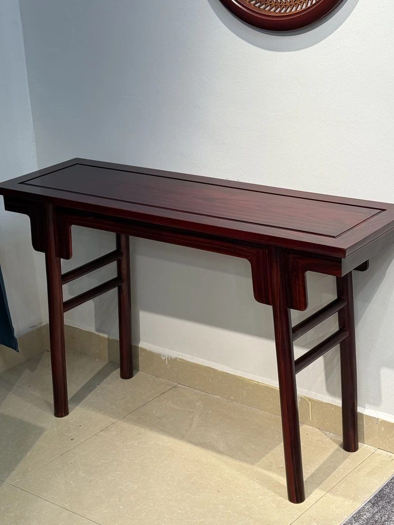 美居红木家具 黑酸枝平头案 条案 玄关桌 128-40-80
