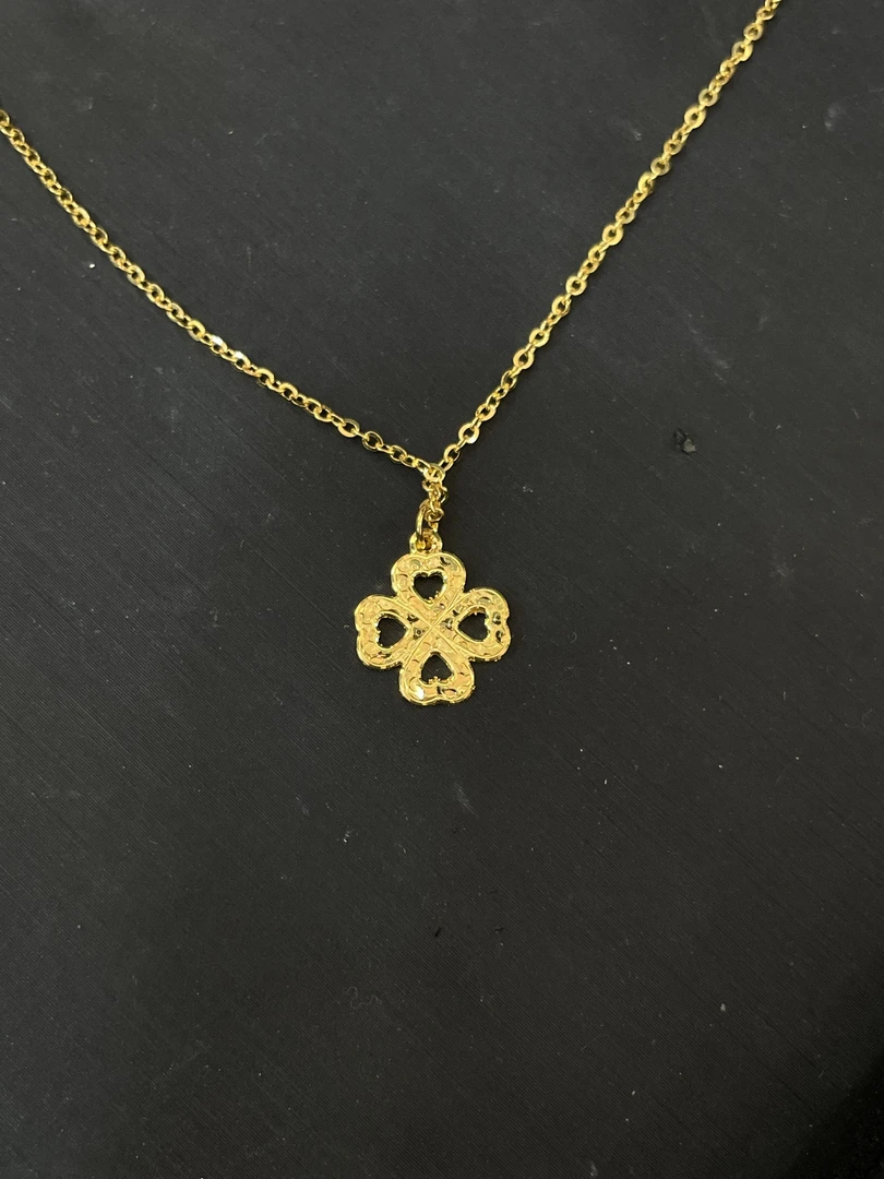 【金展珠宝】足金 镂空幸运草套链