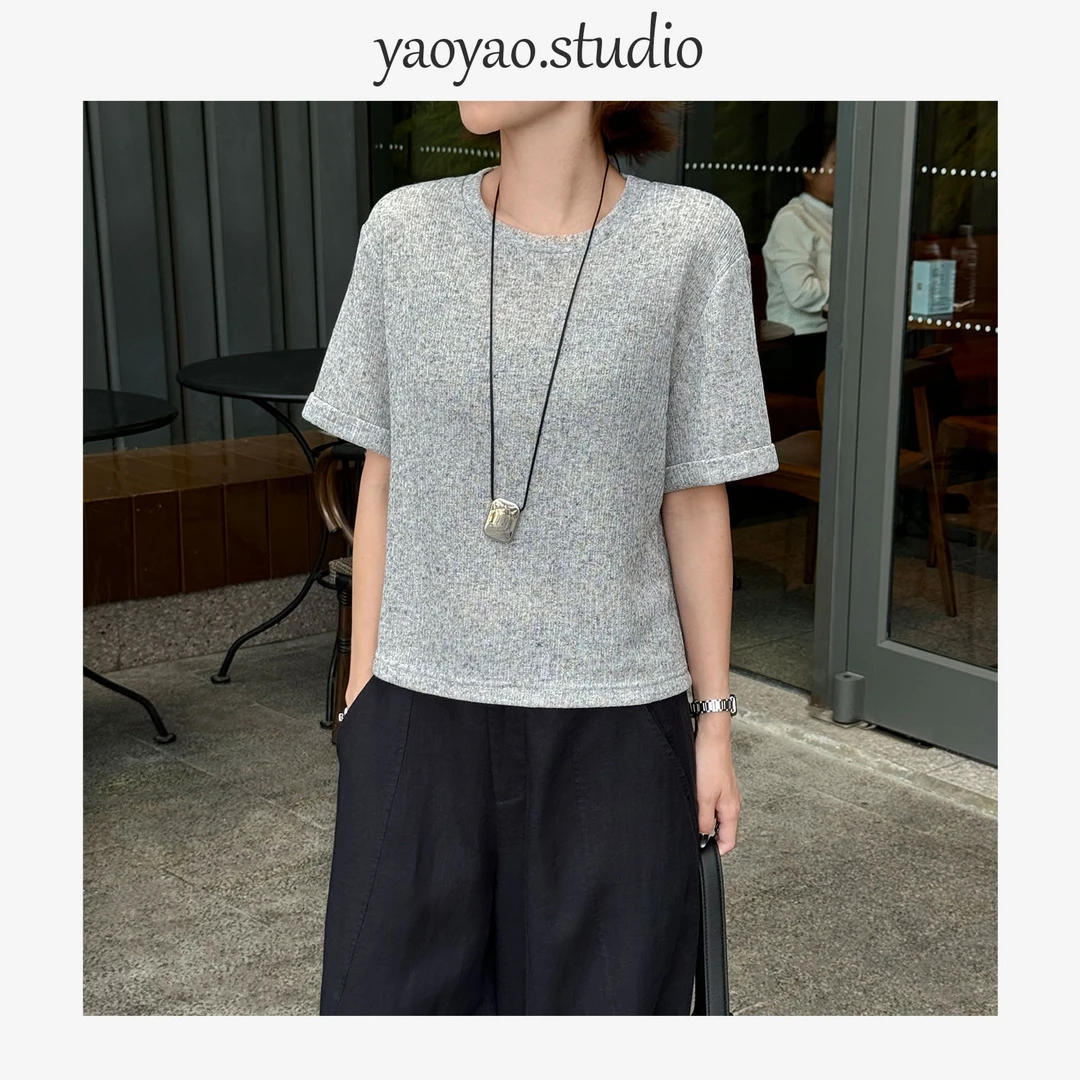【瑶瑶】夏季新款上新时尚休闲百搭减龄针织衫YY12537