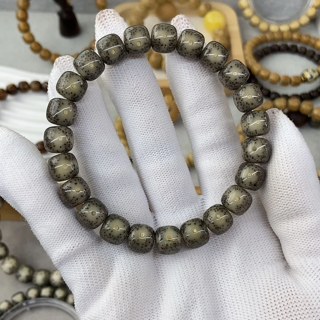 星月菩提手串10黑冰针尖星