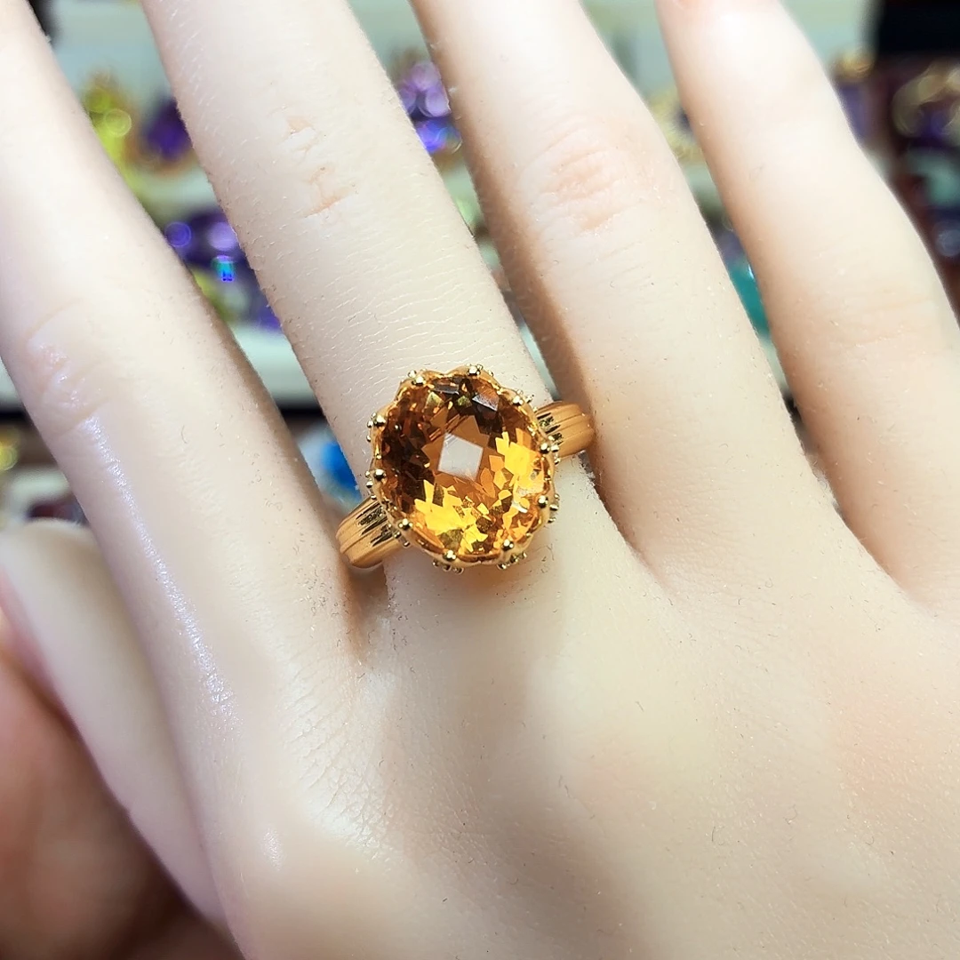 银S925镶嵌水晶戒指