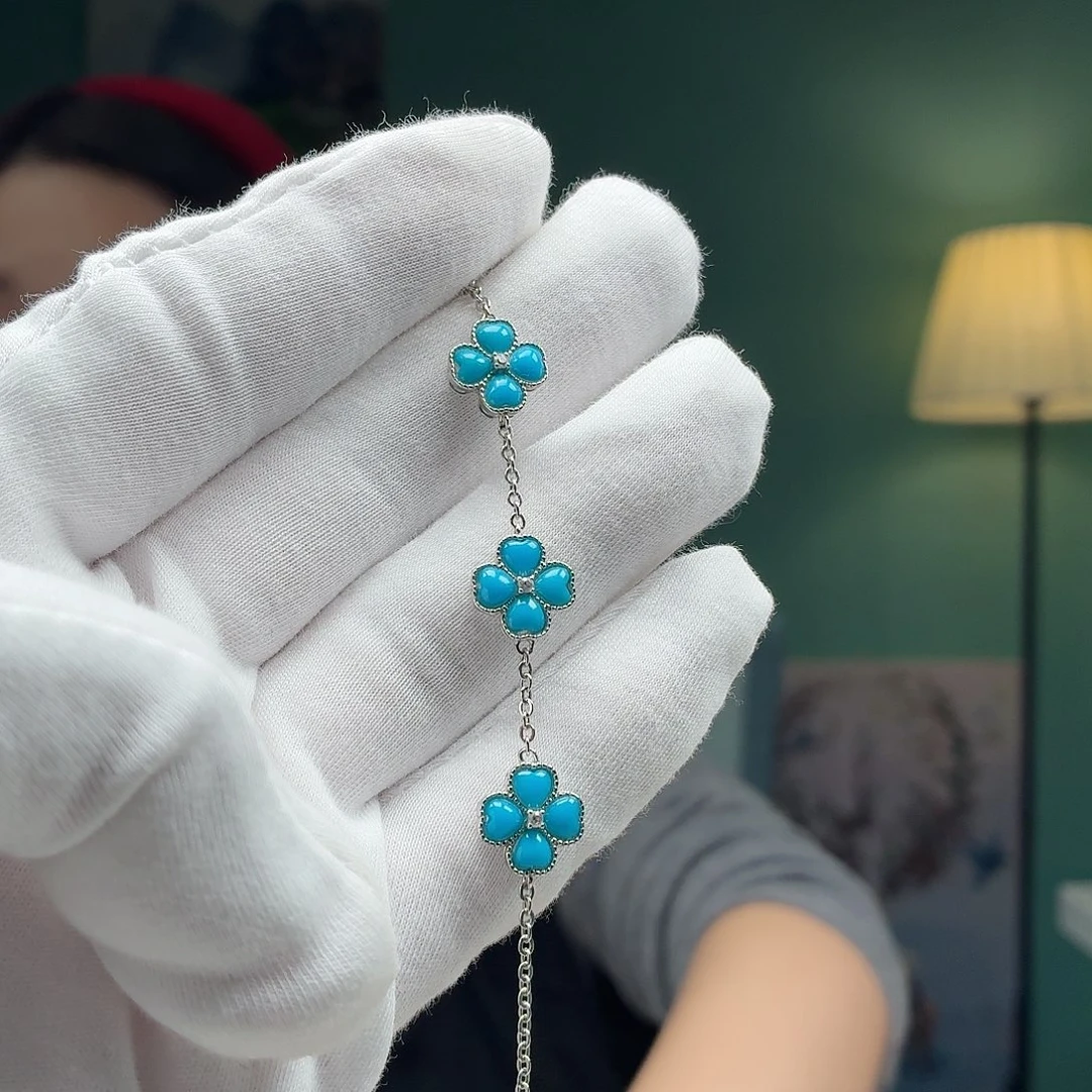 绿松石银S925镶嵌珠宝奇石