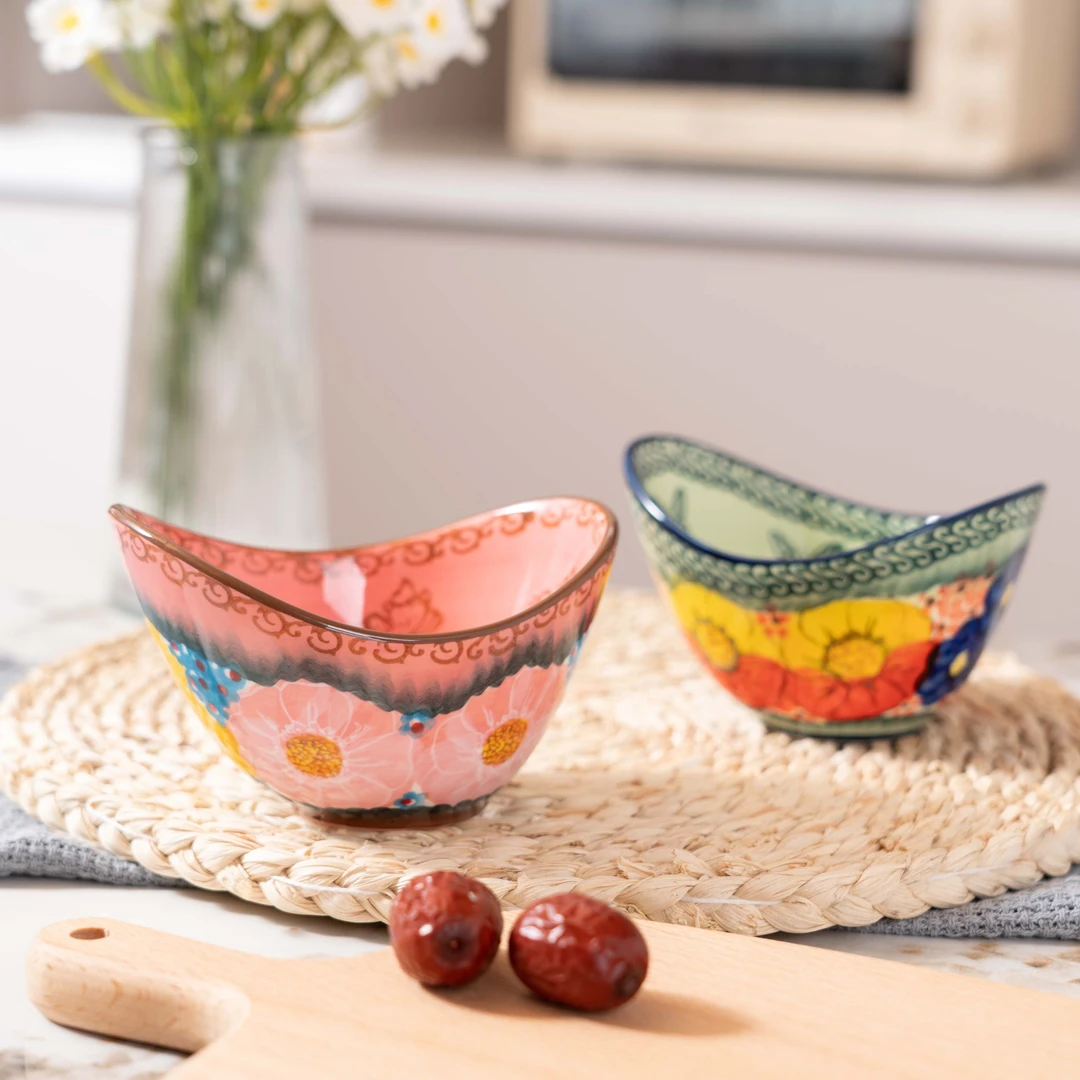 【美森专属】手绘樱花雪月/莫妮卡-聚宝碟两个装Y6