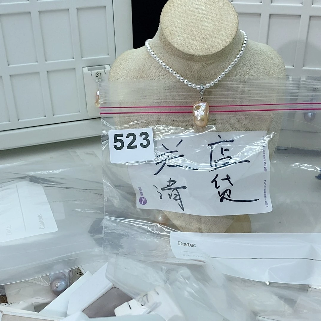 淡水珍珠颈饰合金