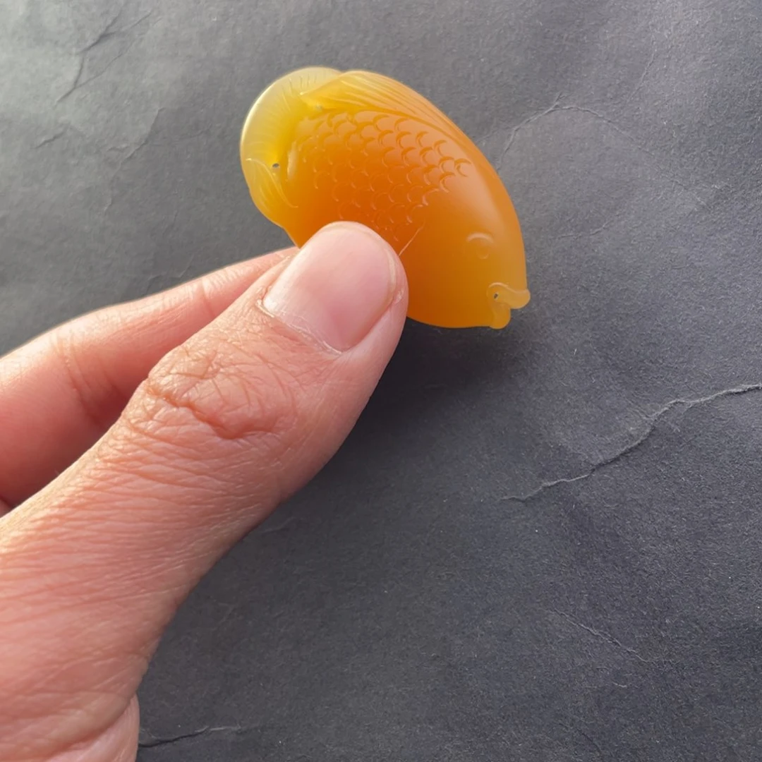 石英质玉黄蜡石挂件未镶嵌M*