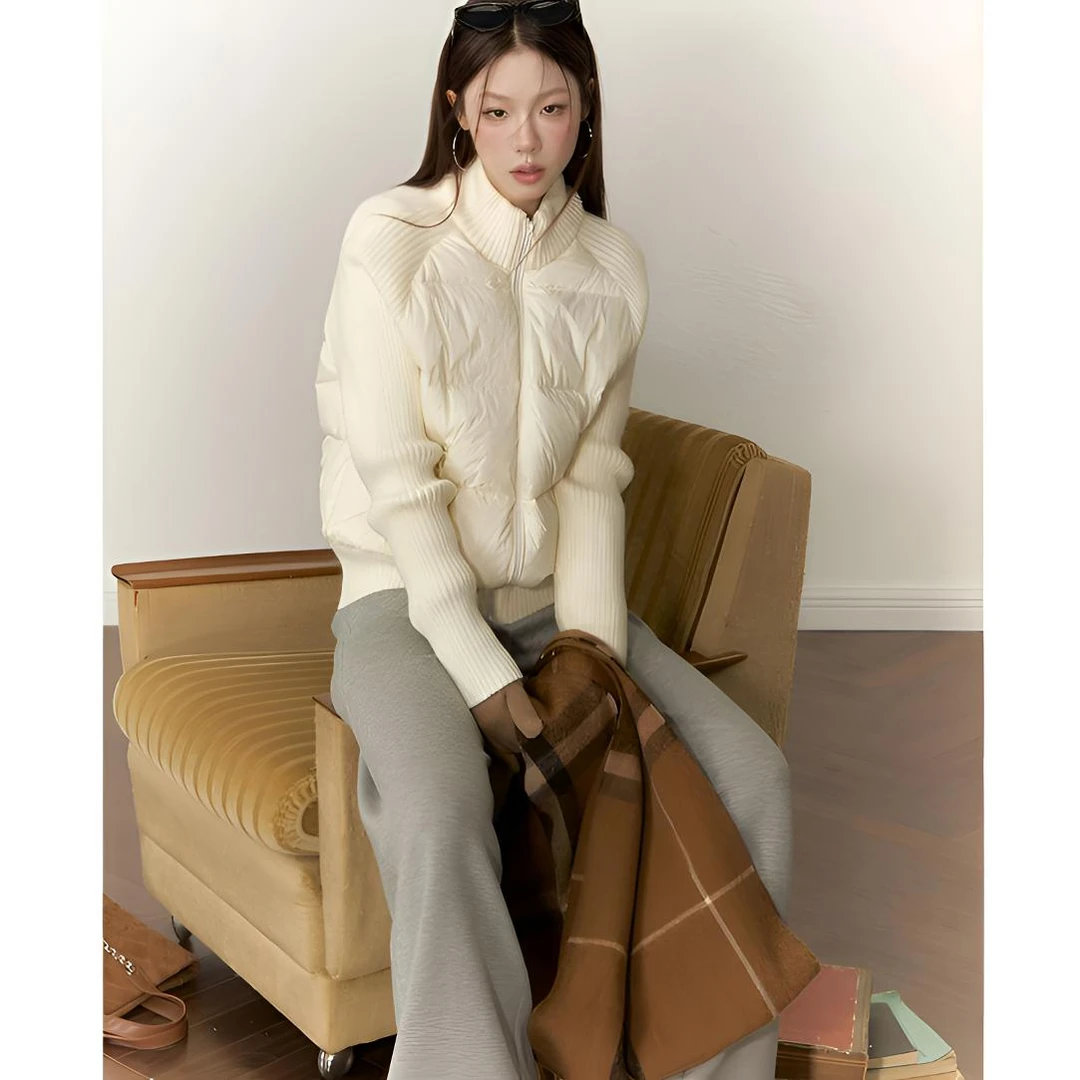 【小野莓】高领棉服短外套女冬季新款设计感加厚棉袄上衣BV810299S