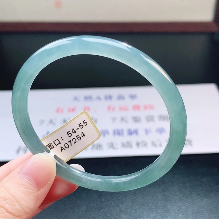 翡翠未镶嵌手镯翡翠手镯75