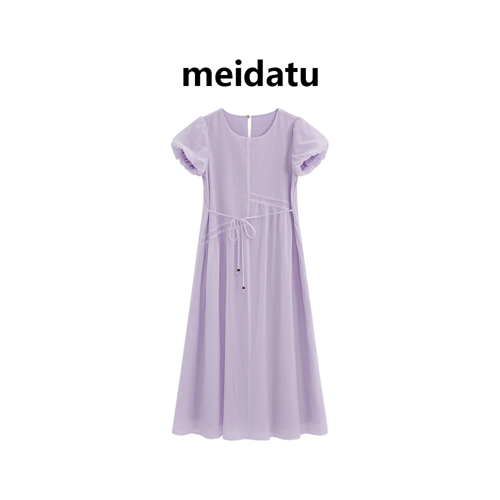 (破价款)超仙泡泡袖收腰显瘦连衣裙(小个子版)CK1349-6