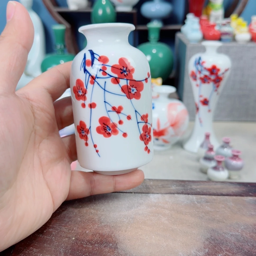 陶瓷手工小花器摆件