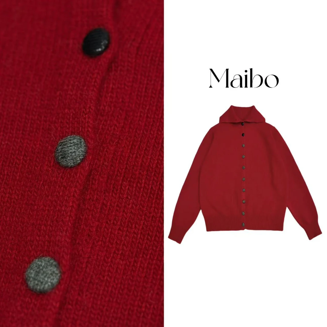 DD-3677冬季新款彩色扣子单排毛衣