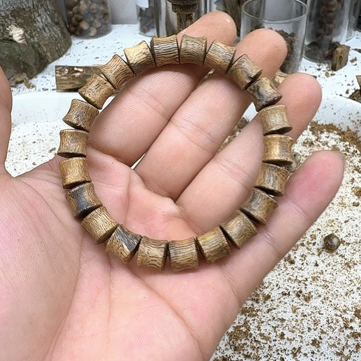 沉香碎屑沉香奇楠随型单圈08-8克