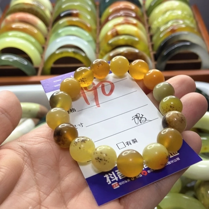 双***未镶嵌蛇纹石玉手镯