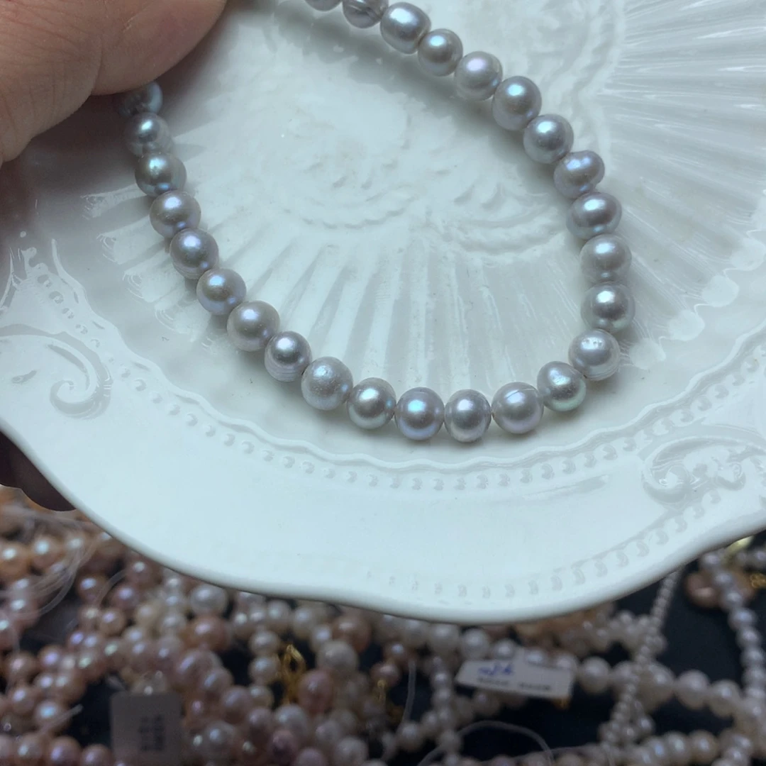 淡水珍珠6-7未镶嵌d61手链