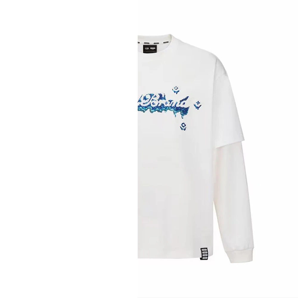 【男女情侣款】GOOD Love is good  珠片绣假两件LOGO长袖