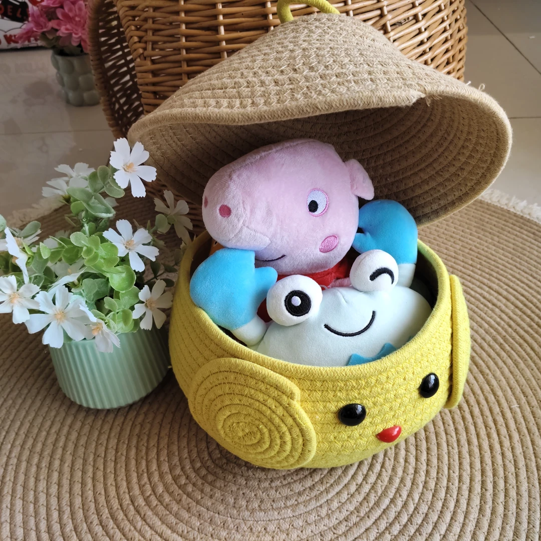 呆萌鸡棉绳储物！！