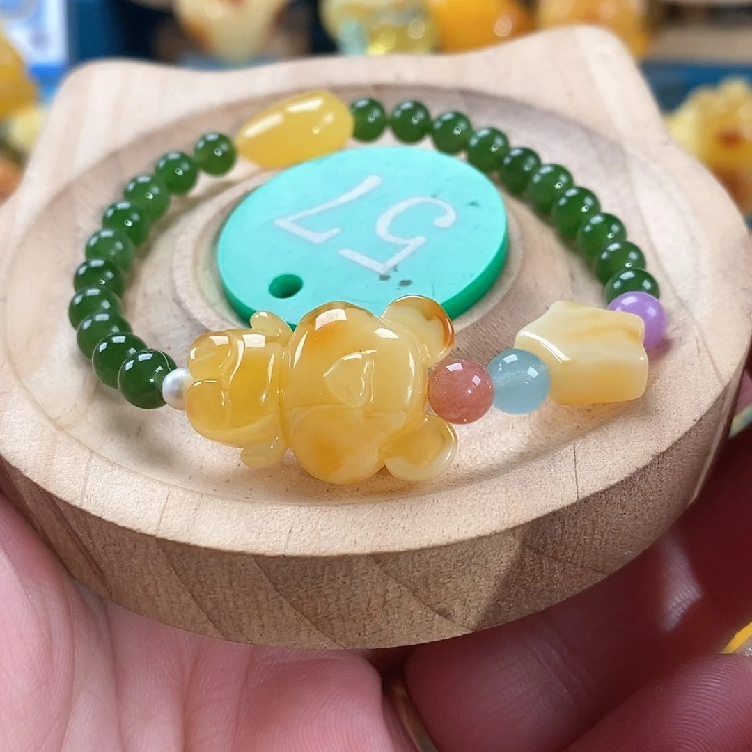 蜜蜡颈饰未镶嵌手链