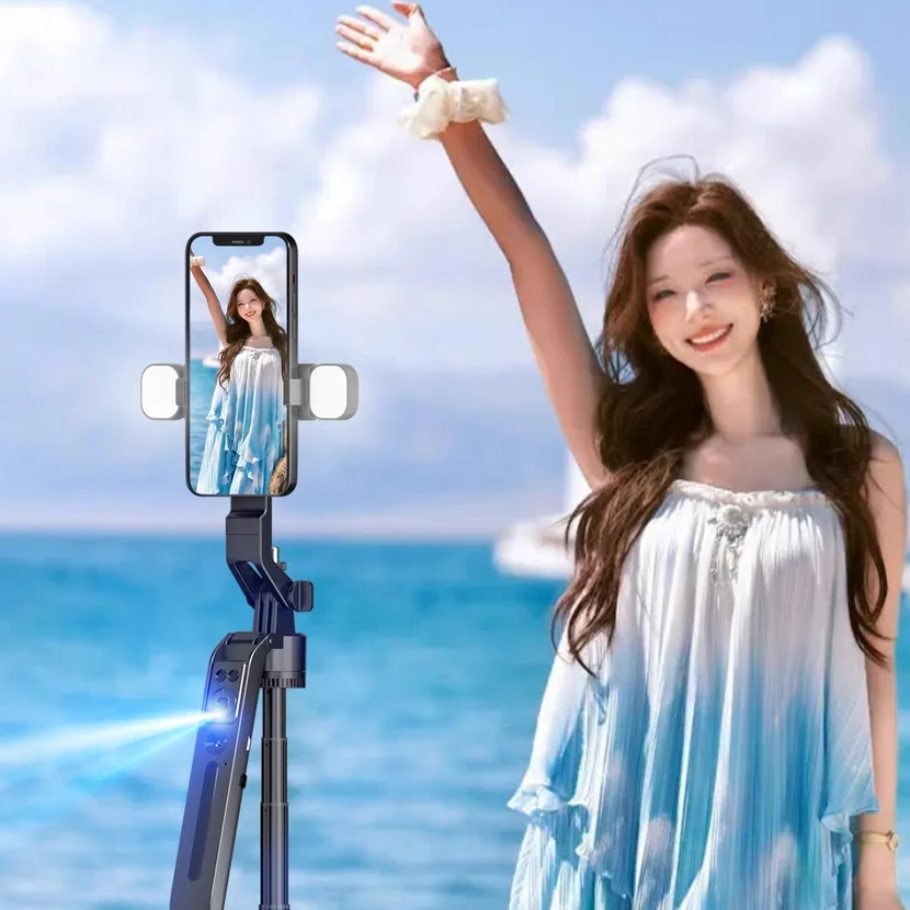 便携式手机稳定器手持防抖支架多功能自拍杆蓝牙自拍杆