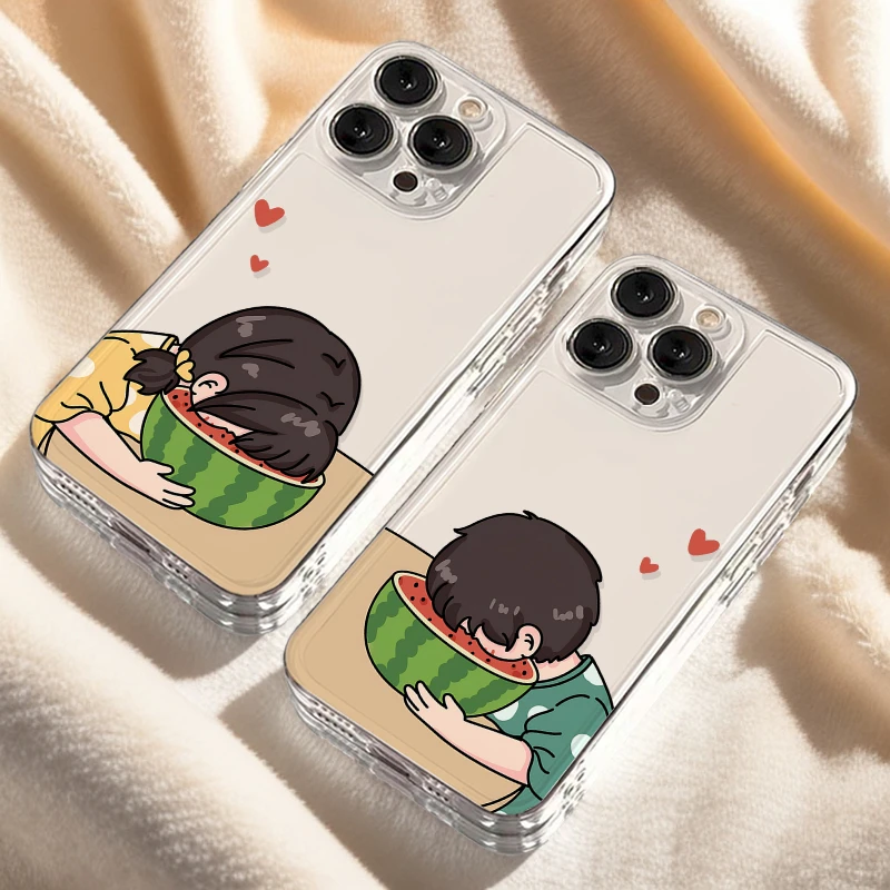 西瓜情侣iPhone16手机壳15苹果14软13小米vivo华为适用创意简约潮