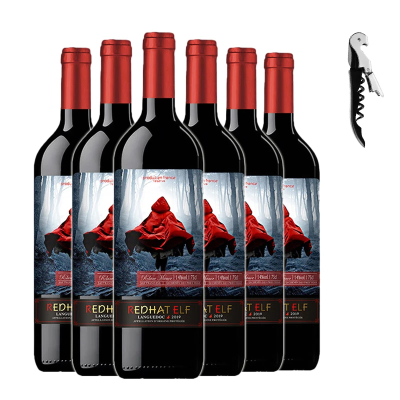 小 红帽珍藏干红葡萄酒法国红酒750ML*6经典专卖品酒