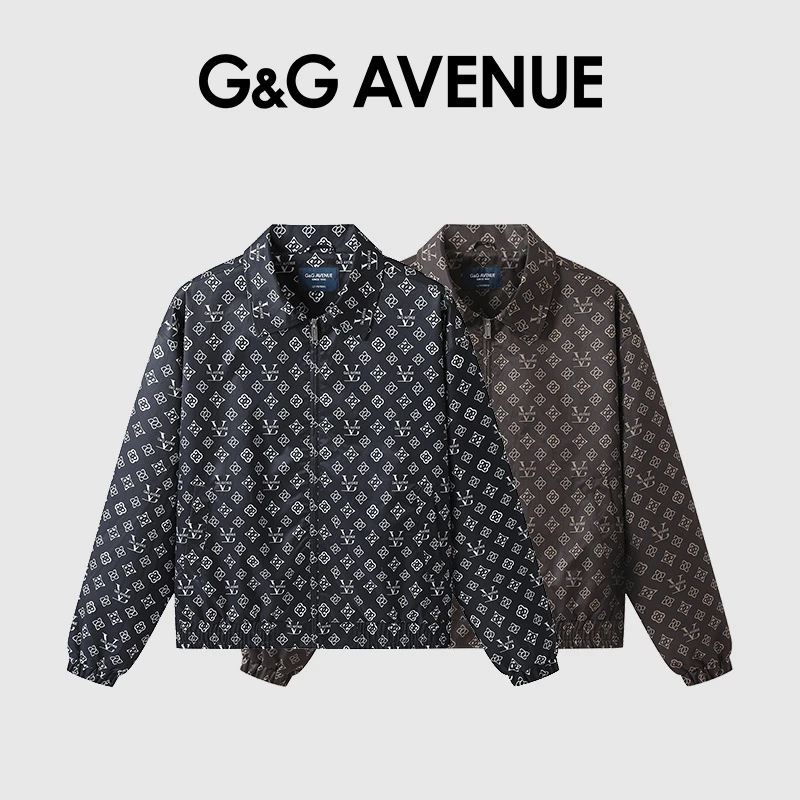 法国G&G AVENUE轻奢潮牌翻领翻领夹克情侣款外套-GJ2523011